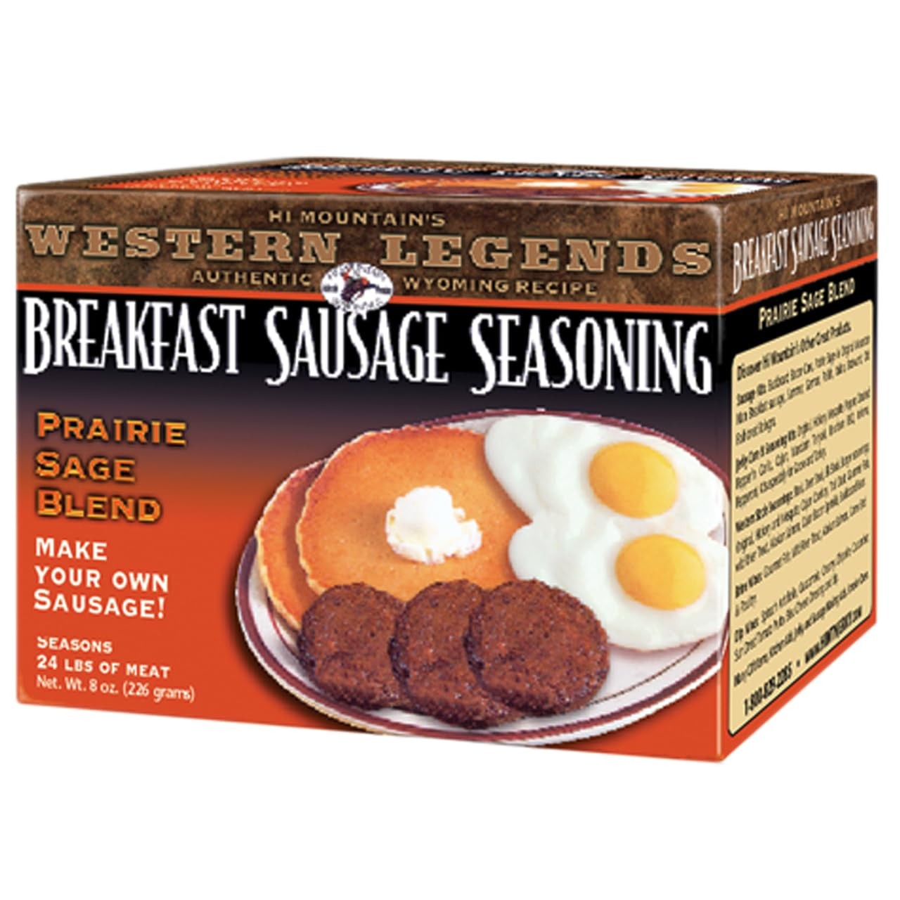 Hi Mountain Breakfast Sausage Seasoning Mix | PRAIRE SAGE 8 Ounce (Pack of 1)