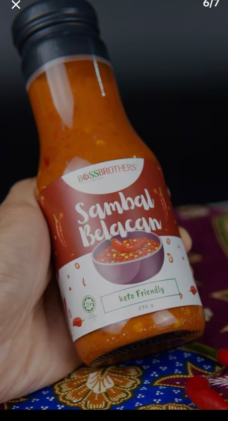 SAMBAL BELACAN BOSS BROTHERS_CRAZY BOSS (270G) *PRICE FOR 2 ITEM*