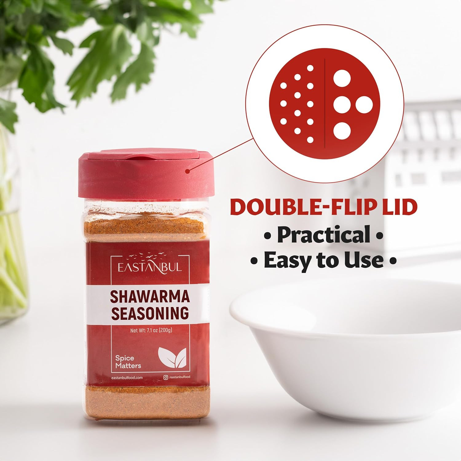 Eastanbul Shawarma Seasoning, 7.1Oz, Shawarma Spice Blend, All-In-One Baharat