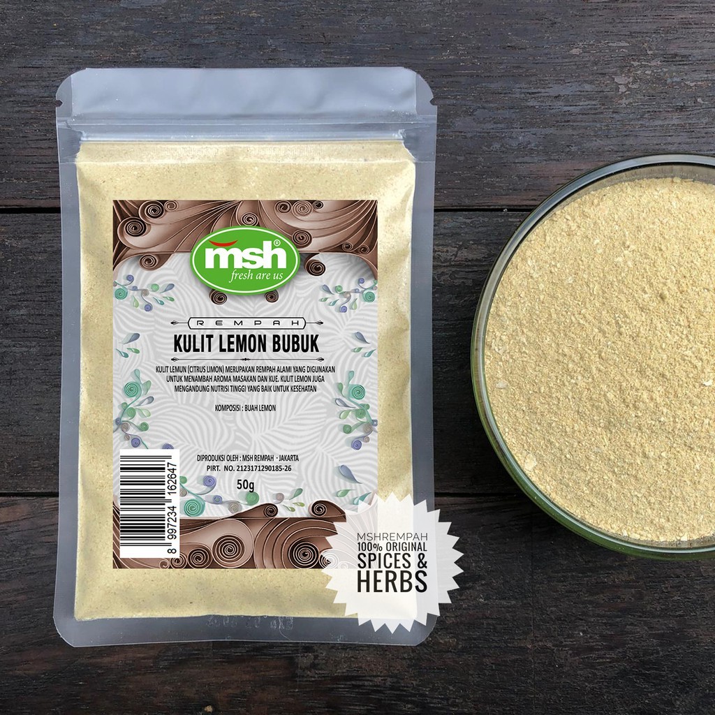 Lemon Peel Powder 50g citrus culinary seasoning