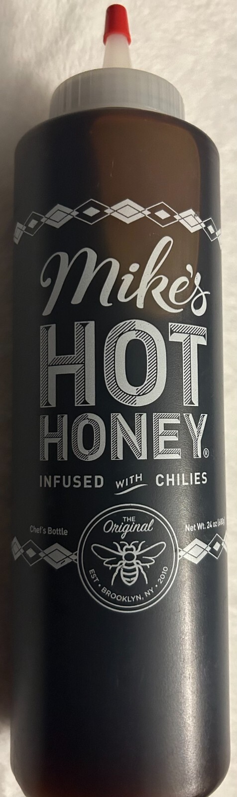 Mike’s Hot Honey 24 oz Chef’s Bottle 1 Pack Spicy Honey chili infused