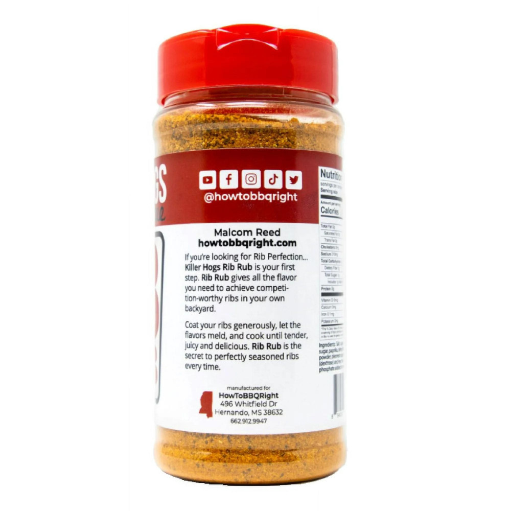 Killer Hogs Rib Rub 12oz Herbs Spices Seasonings Herbs Spices Single.