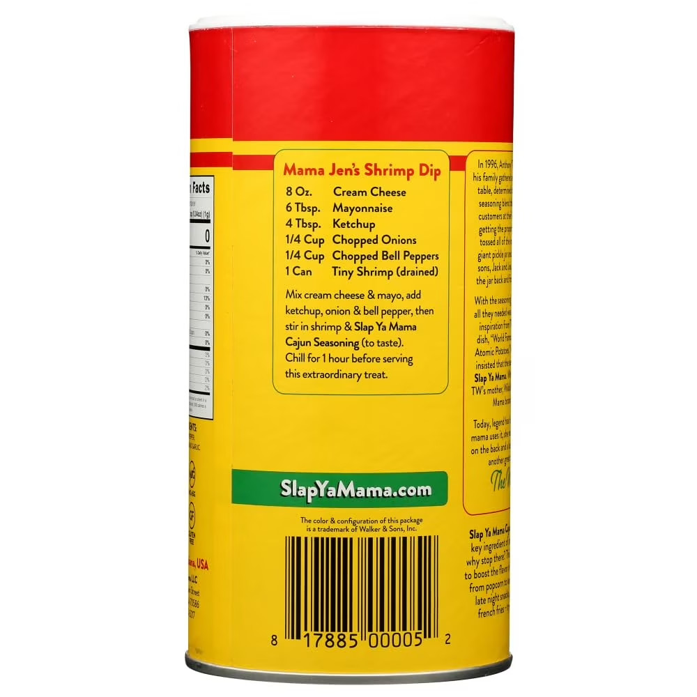 Slap Ya Mama Original Blend Cajun Seasoning,16 oz Canister – Authentic Louisian.