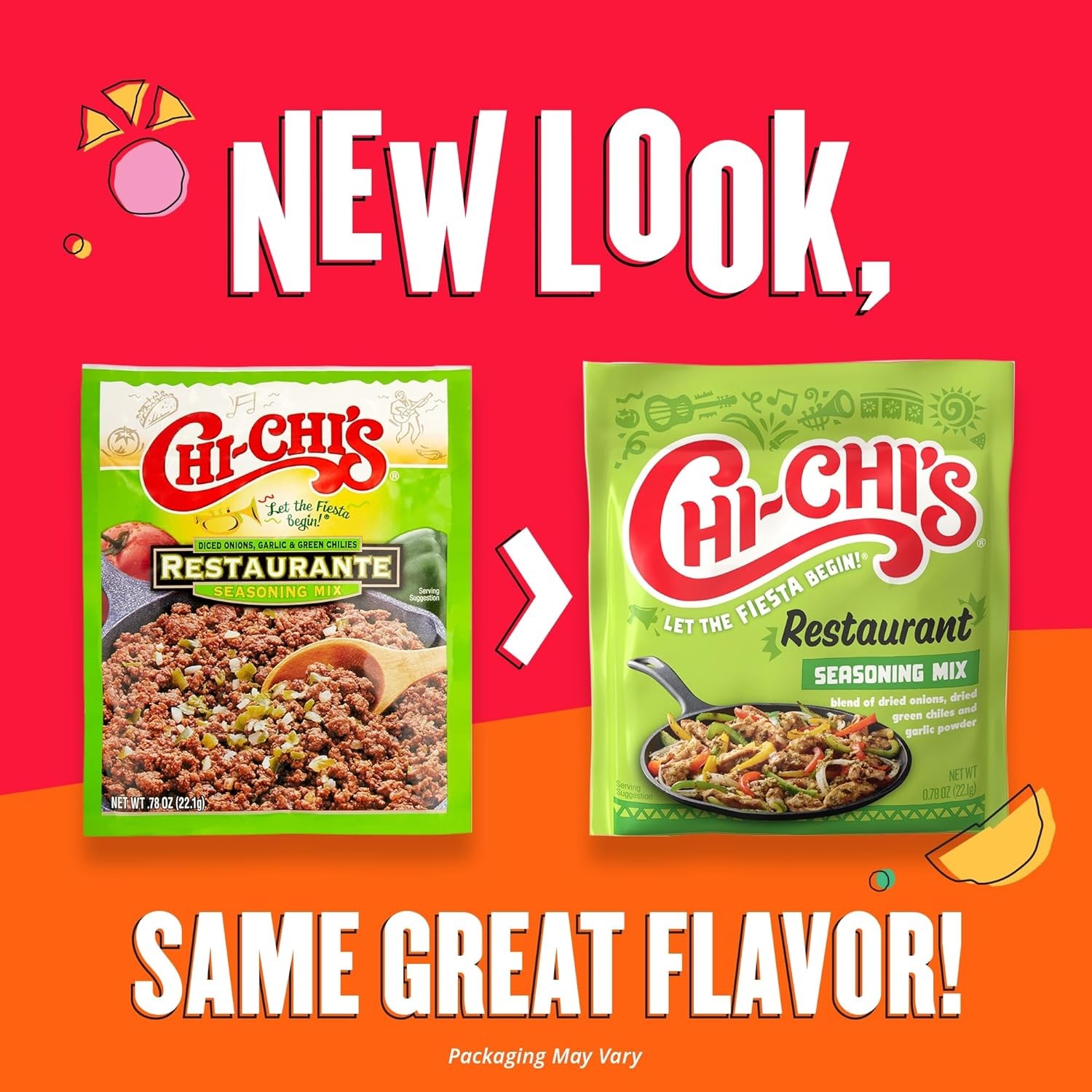 Chi-Chi’s Fiesta Restaurant Seasoning Mix 0.78 oz Pack of 8