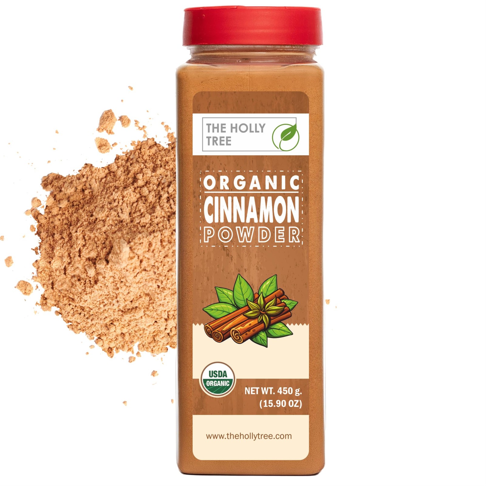 Organic Ground Cinnamon Powder 15.90oz Bulk Spice USDA Gluten Free Baking Cookin