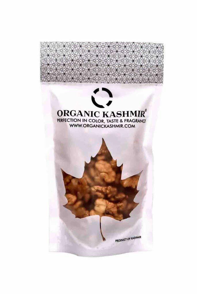 Organic Kashmir Signature Kashmiri Walnuts 200 gm with Mongra Kesar 5 gm saffron