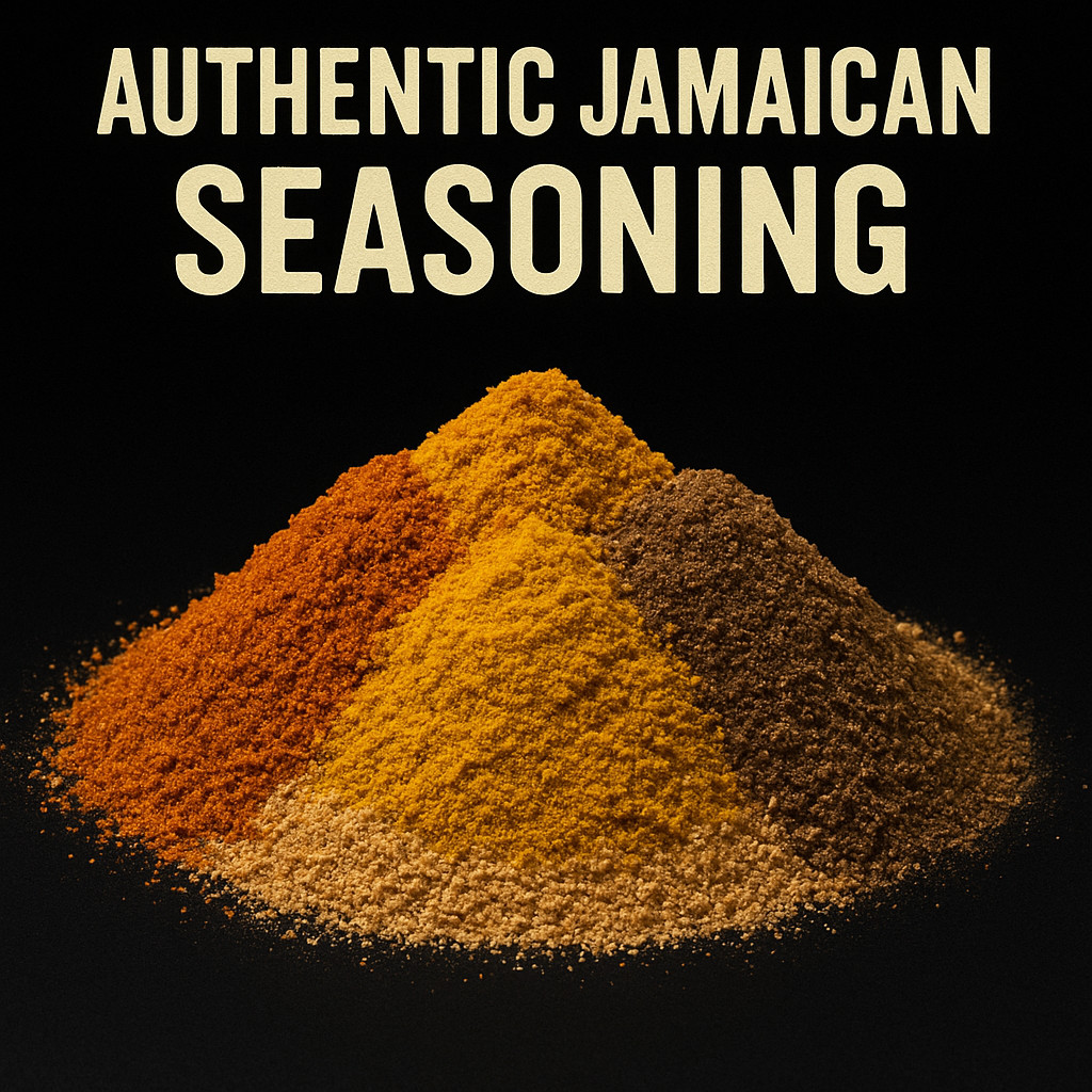 Authentic Jamaican Seasoning Bundle- Curry, Jerk, All Purpose, Pimento