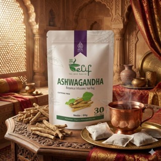 Ashwagandha Tea 30 Tea Bags Botanical Blend For Home Brewing Daily Ritual