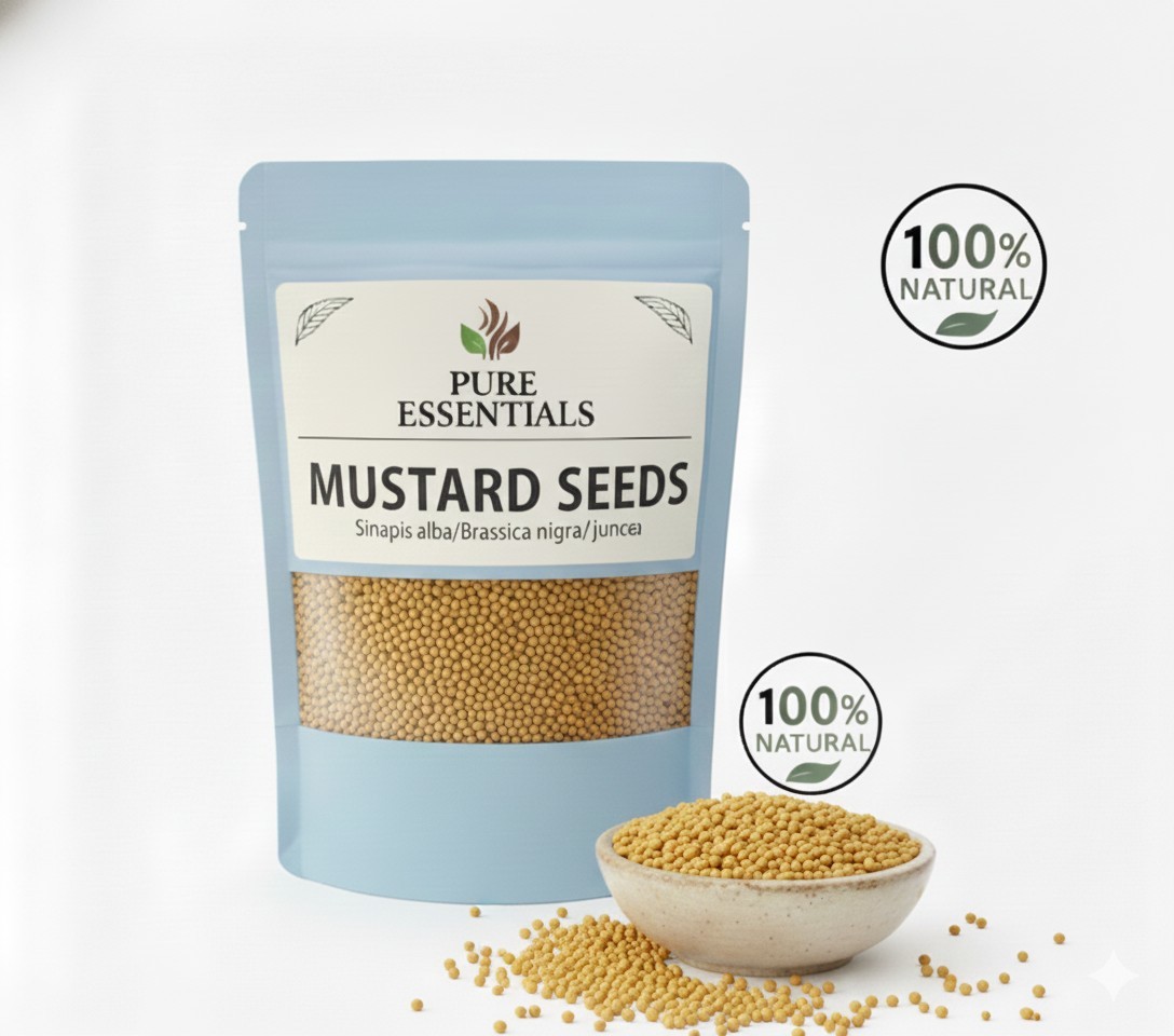 Yellow Mustard Seeds | Natural Whole Sarson Dana | Premium Quality
