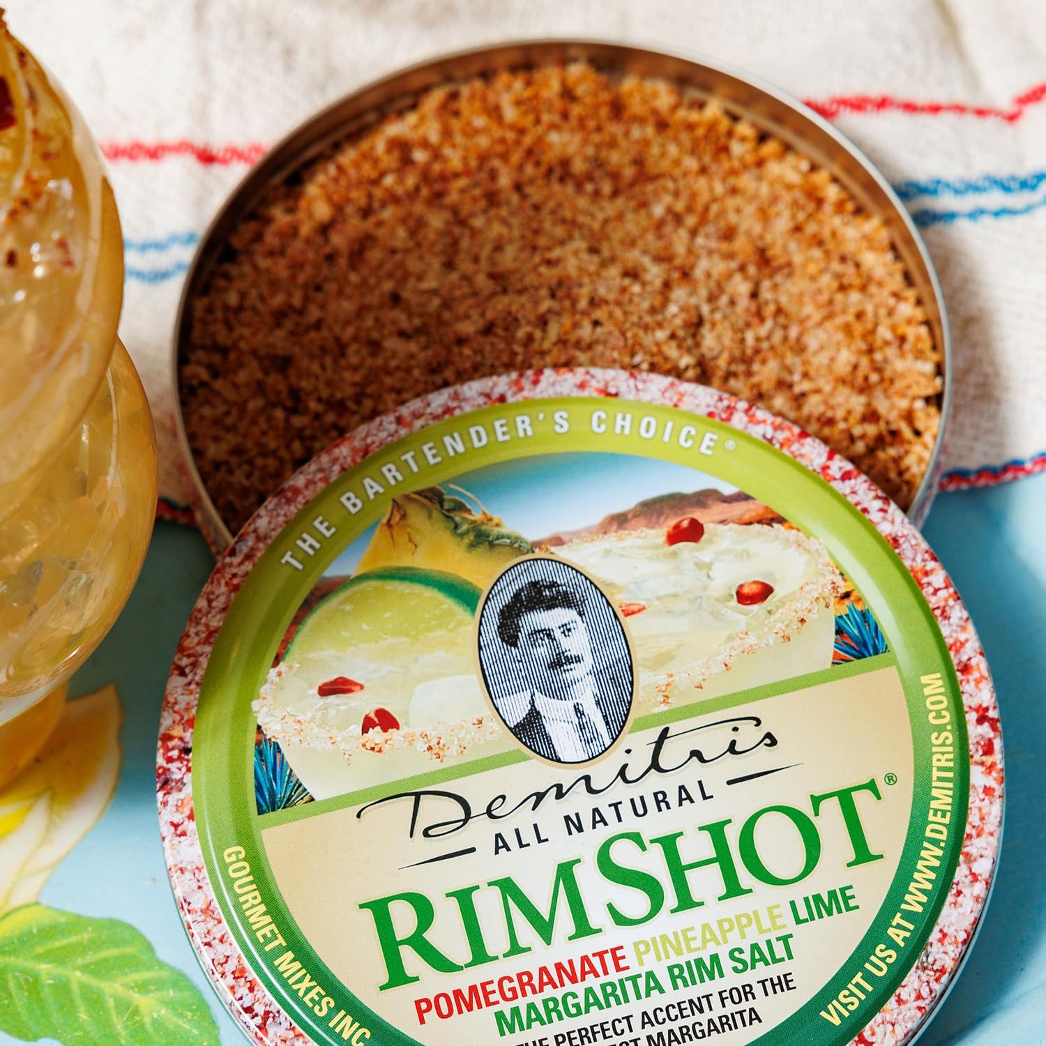 RimShot Margarita Salt Rimmers – Made W/Hawaiian Sea Salt – Rimmer for Cockta…