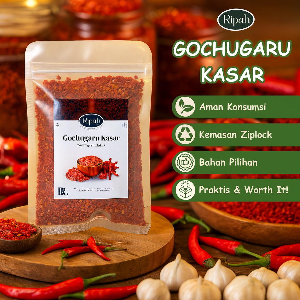3x Gochugaru Chili Flakes 30g Bundle (90g total) spice