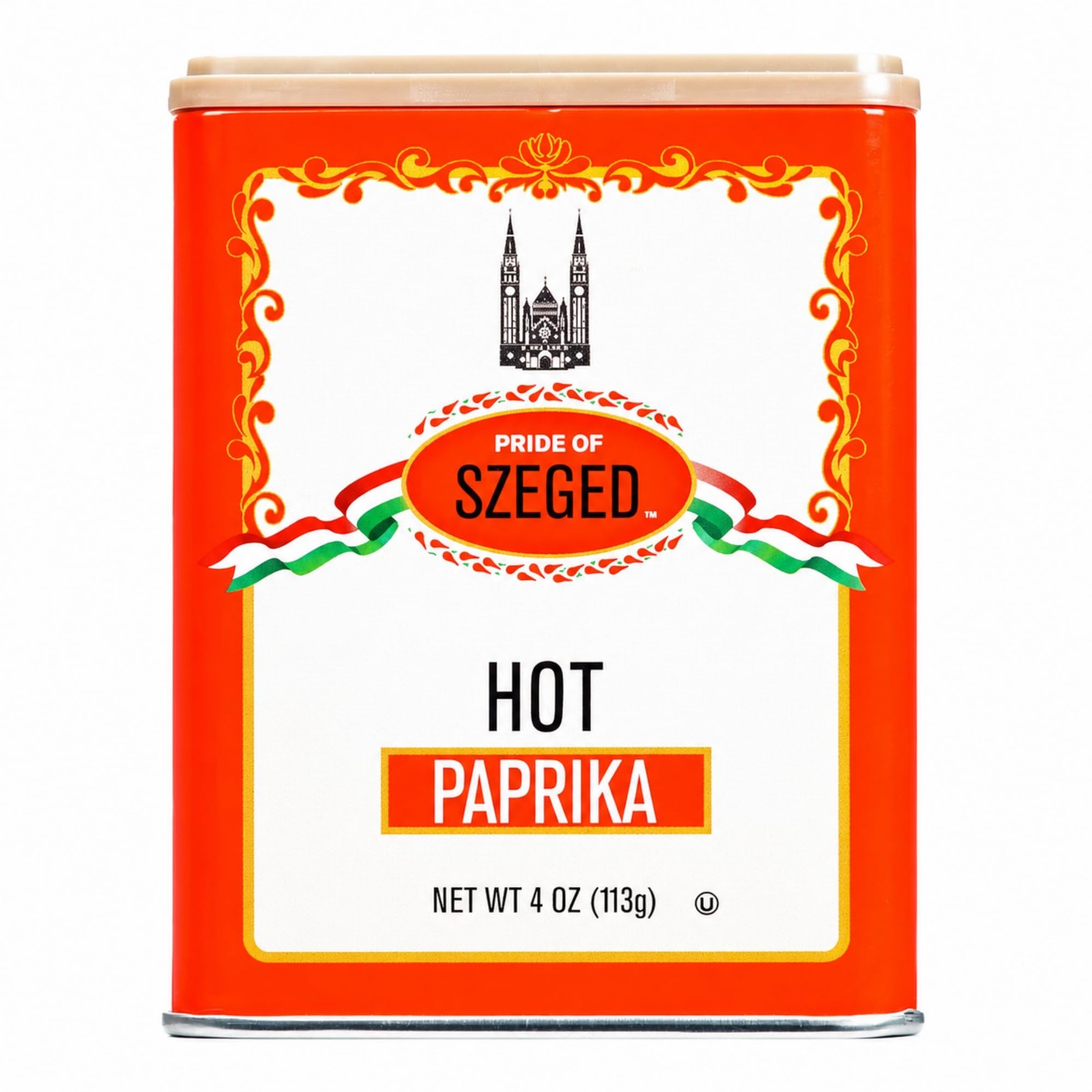 Pride of Szeged Hot Paprika Powder, 4 Ounce (Pack 1), (4 oz)