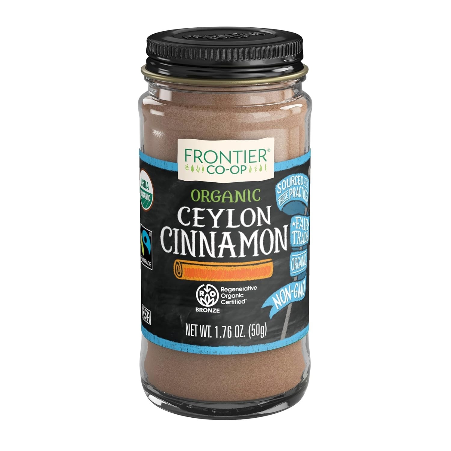 Frontier Co-op Organic Ceylon Cinnamon 1.76 oz – Pure Flavor & Ethical Sourcing