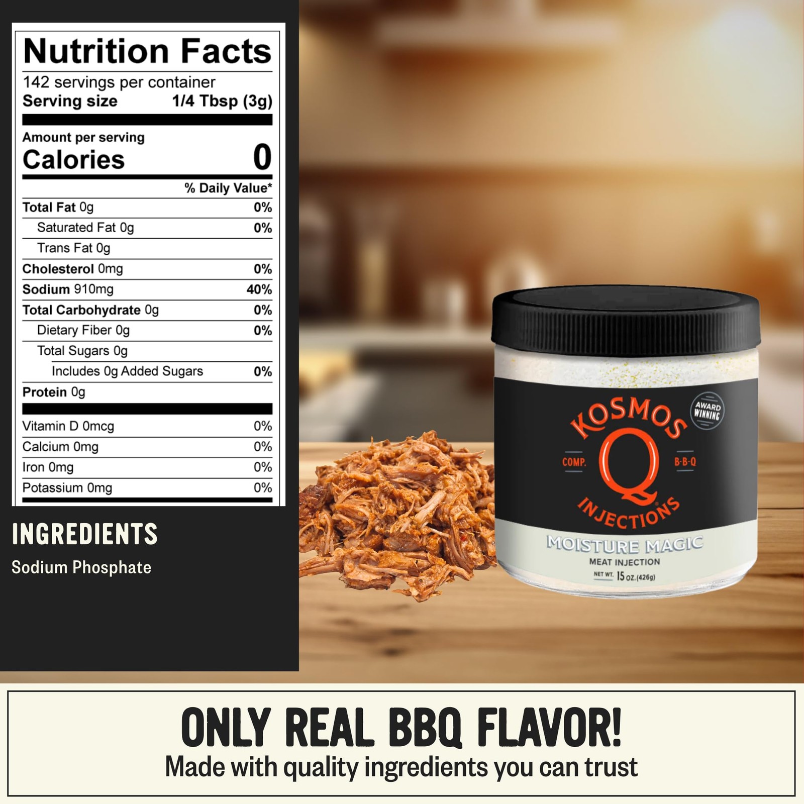 Kosmos Q Moisture Magic BBQ Injection, Competition Meat Marinade for Brisket,…