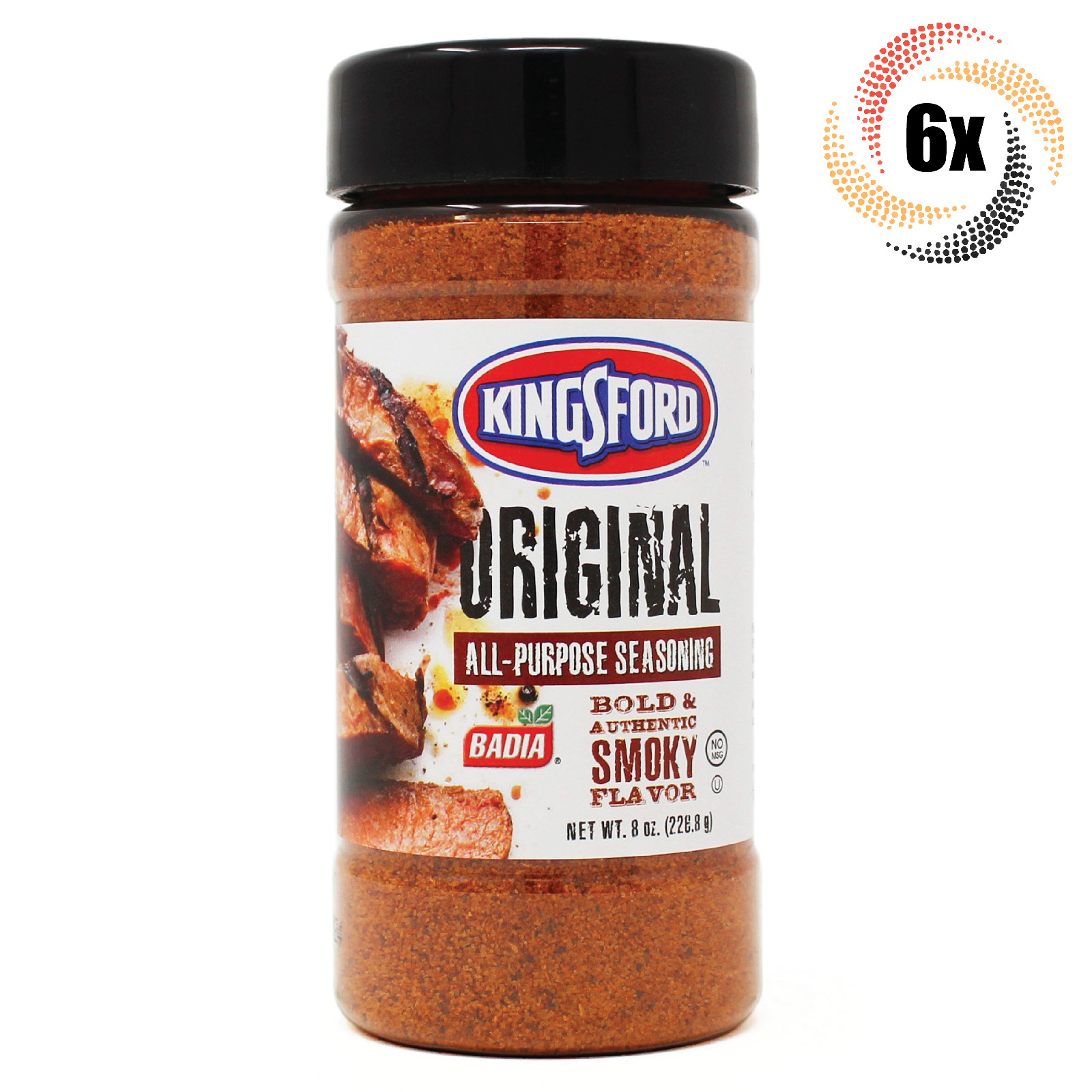 6x Shakers Kingsford Badia Original Smoke Flavor All Purpose Seasoning | 8oz