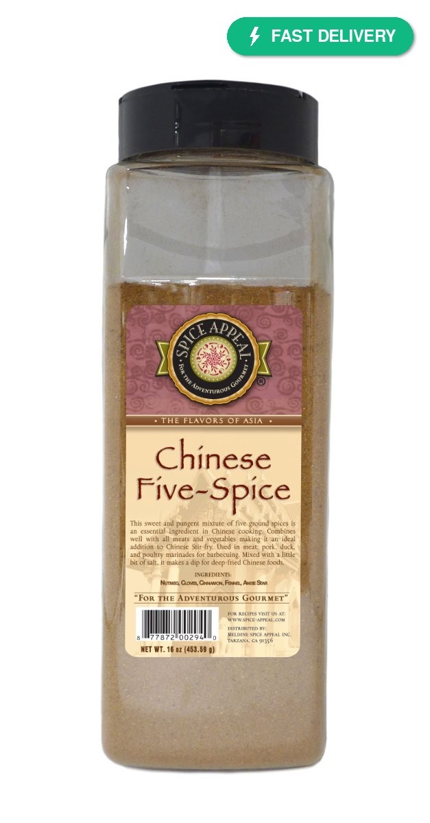 Spice Appeal Chinese Five Spice Seasoning, 16 oz, All Natural, Fresh Spices