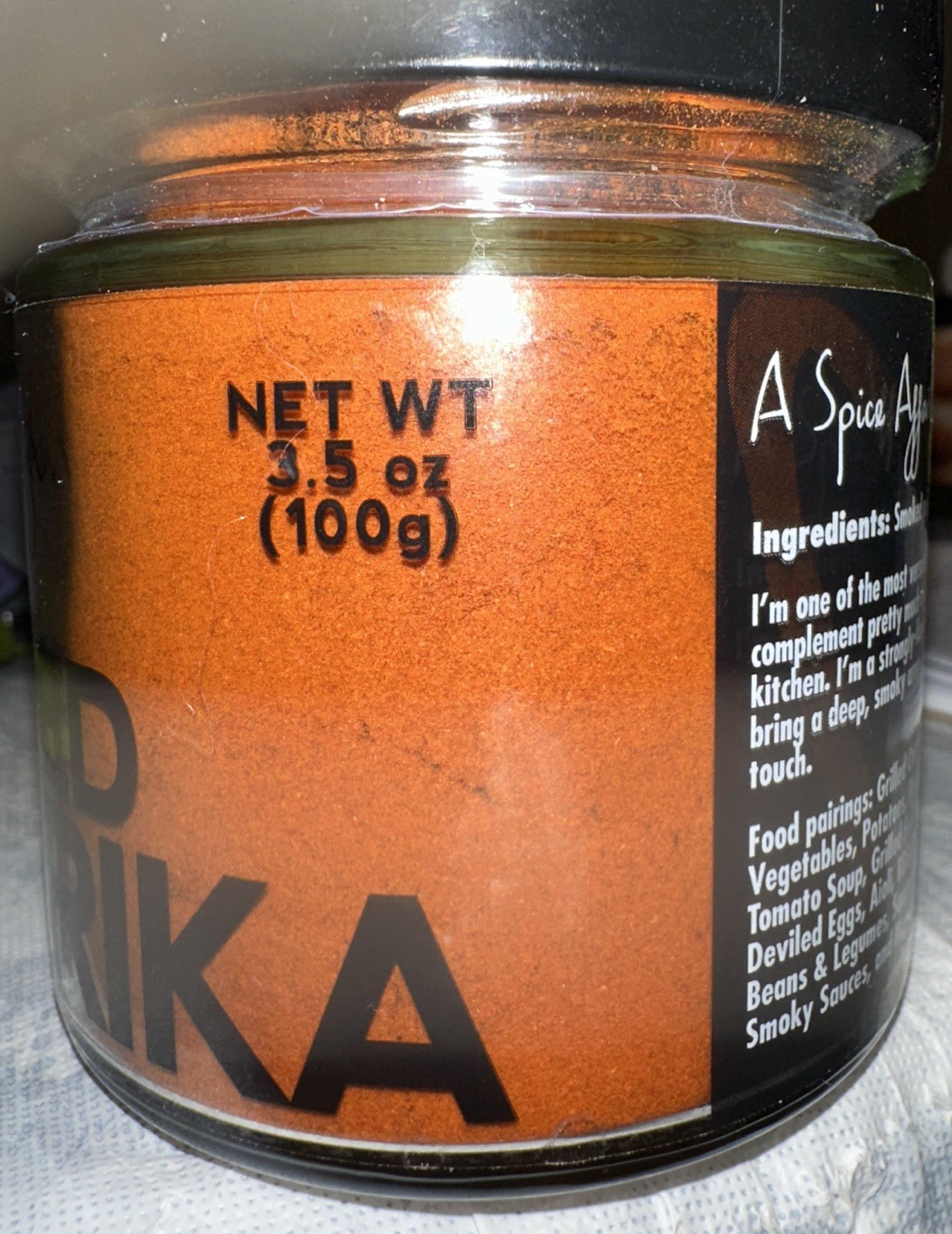 A Spice Affair 3.5 Oz Sealed Jar Smoked Paprika Discontinued And Hard To Find XL