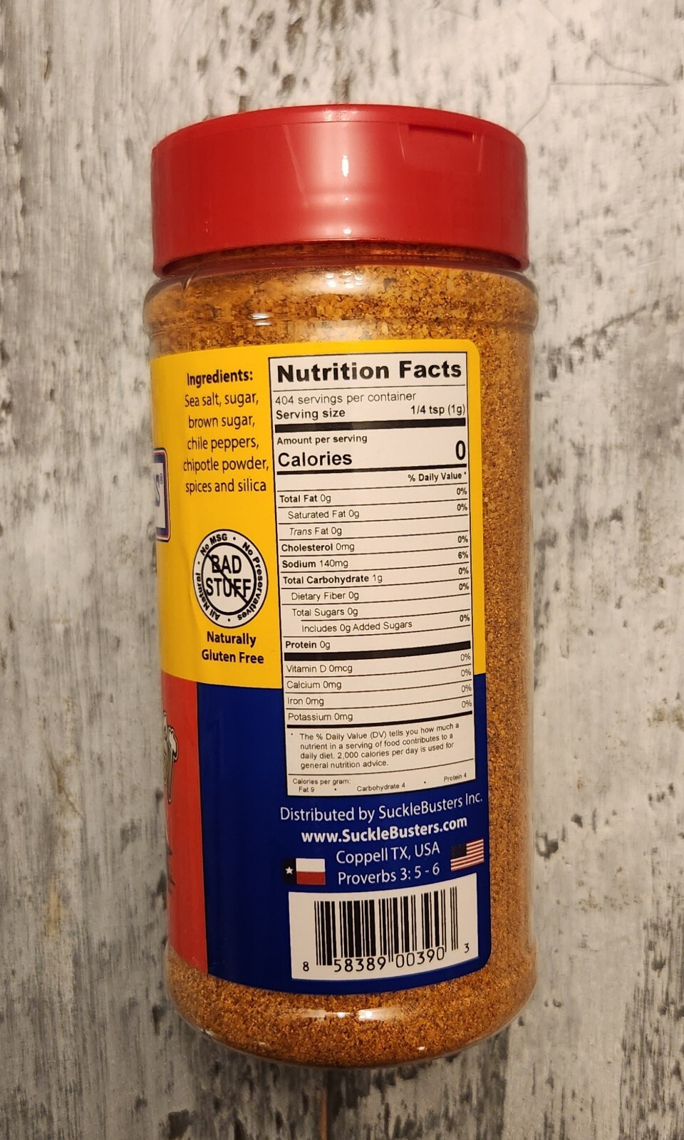 Suckle Busters 14.25 Oz Clucker Dust Dry Bbq Rub Competition Rated Chicken Rub
