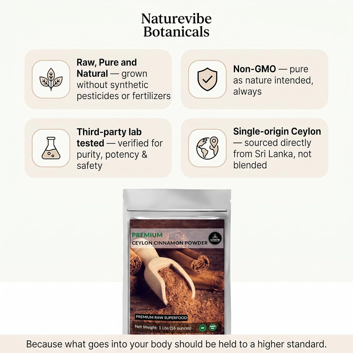 Ceylon Cinnamon Powder (1Lb), Ground Premium Quality by Naturevibe Botanicals |