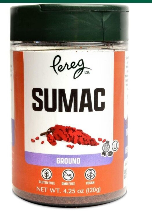 Pereg Ground Sumac Spice Seasoning (4.25 Oz) Middle Eastern Spice Blend