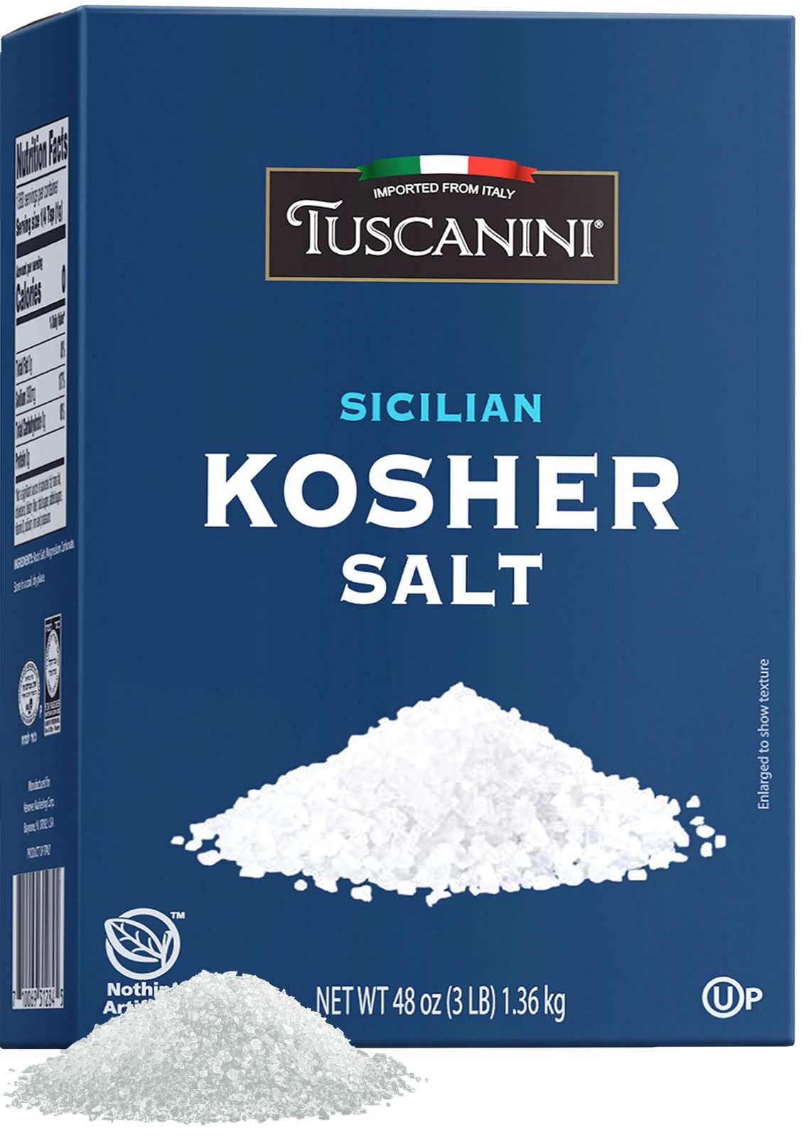 (Medium Grind) Coarse Kosher Salt, 3lb | Sicilian Sea Salt | Bulk Kosher Salt…