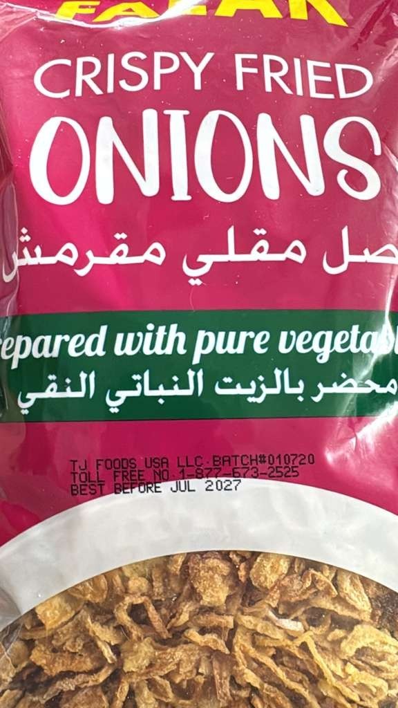 Falak Crispy Fried Onions 400g Ready to Use Golden Fried Onion Topping