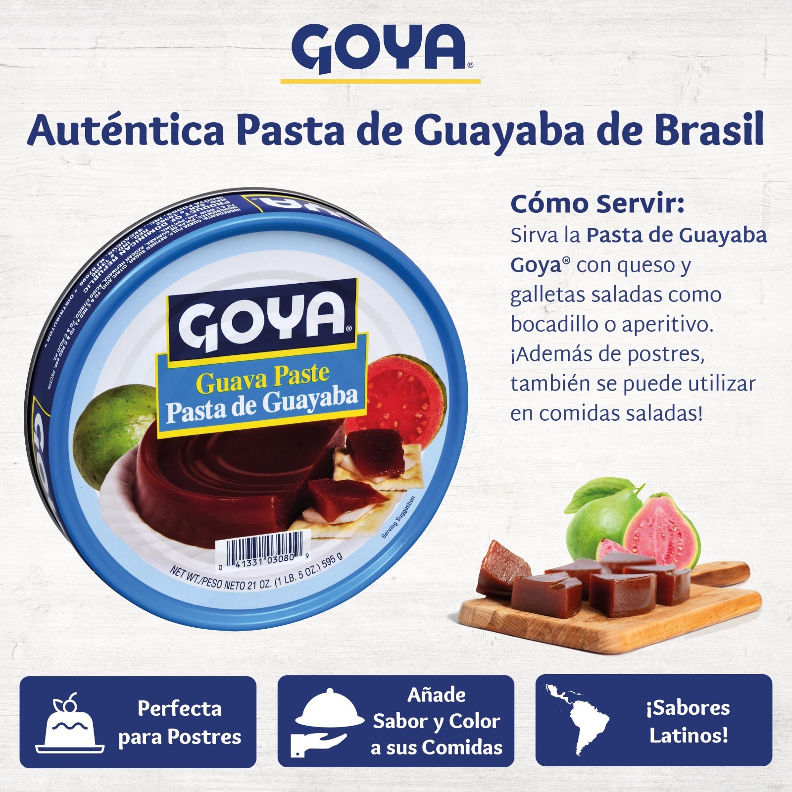 Guava Puree Paste & Jelly for Breakfast Pastries, Concentrated Guava Jam, 21 oz,