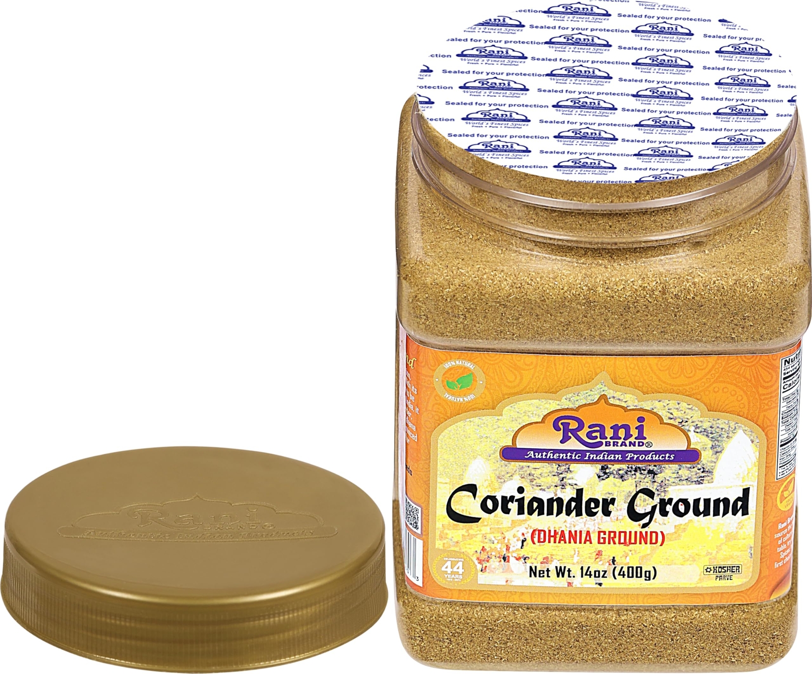 Rani Coriander Ground Powder (Indian Dhania) Spice 16oz (1lb) 454g PET Jar