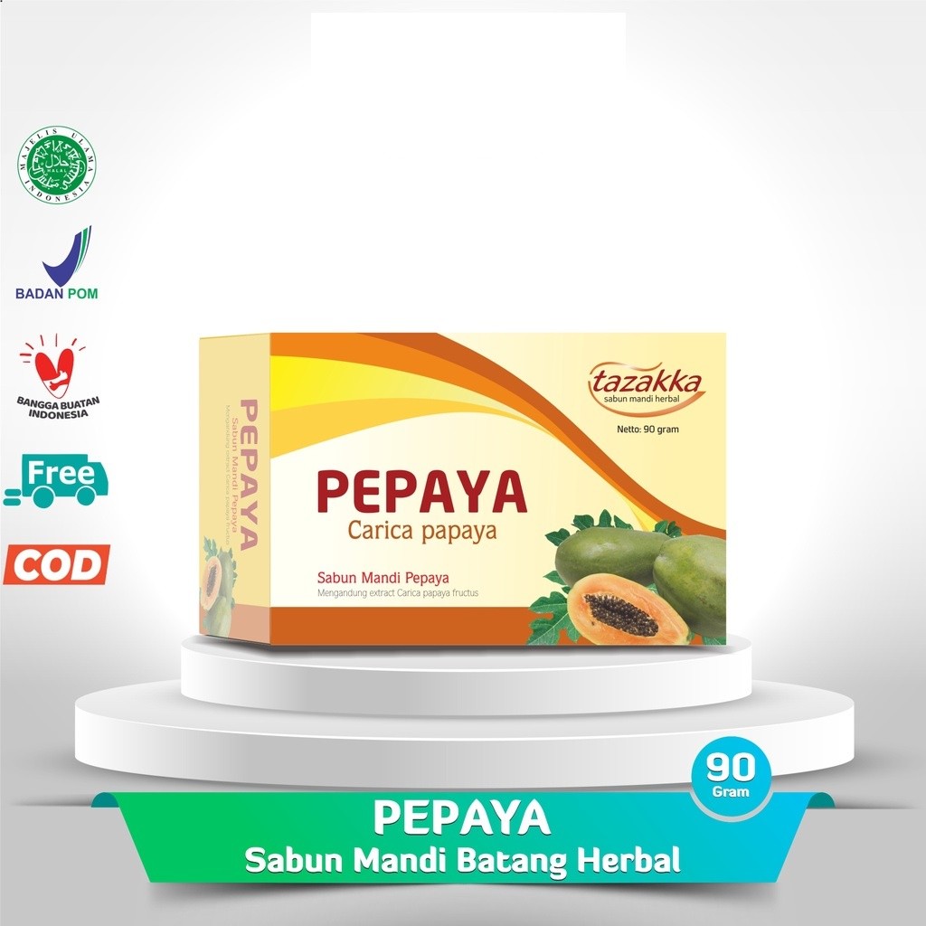 Papaya Body Soap Bar 90g herbal exfoliating brightening aroma ritual