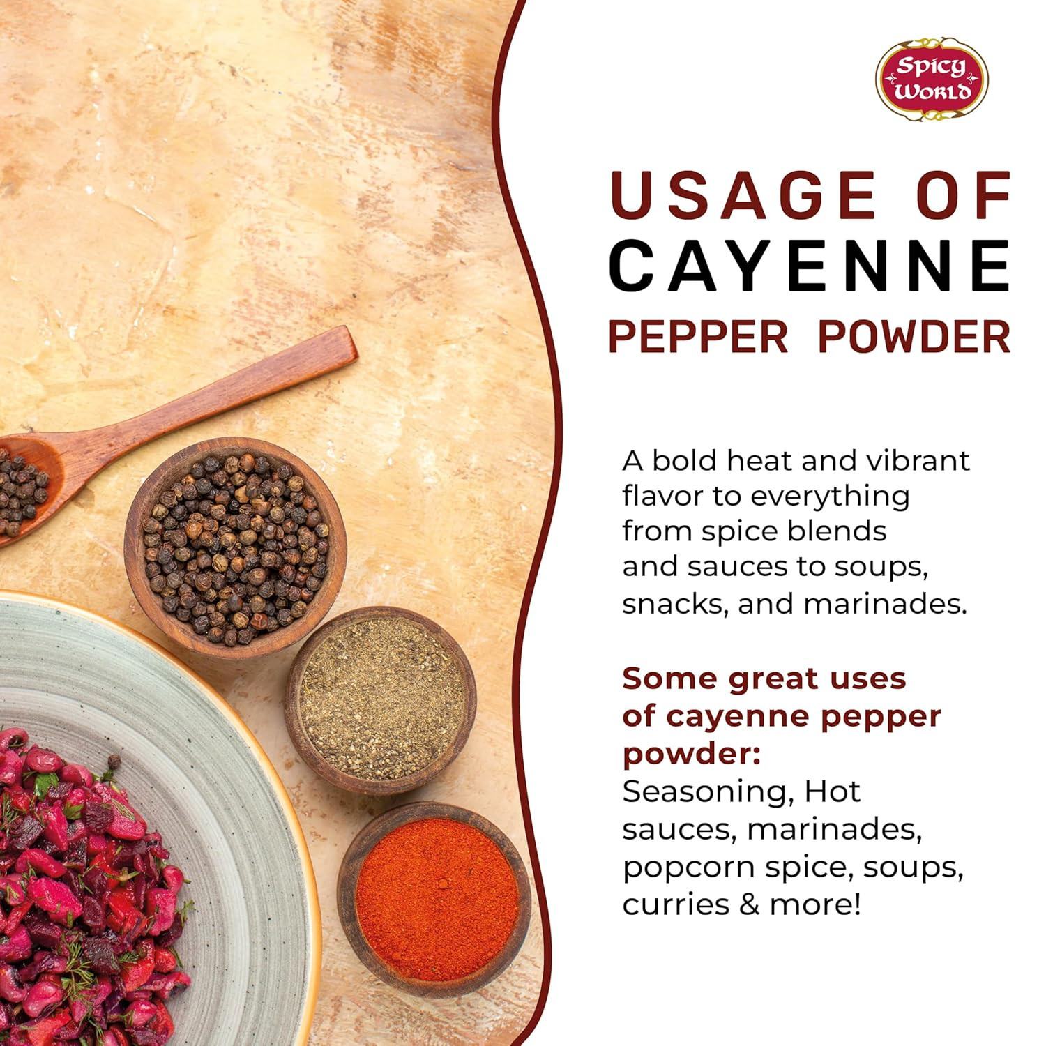 Hot Cayenne Pepper Powder Bulk 5 LBS Jar – Red Ground Pepper 50,000 SHU Heat …