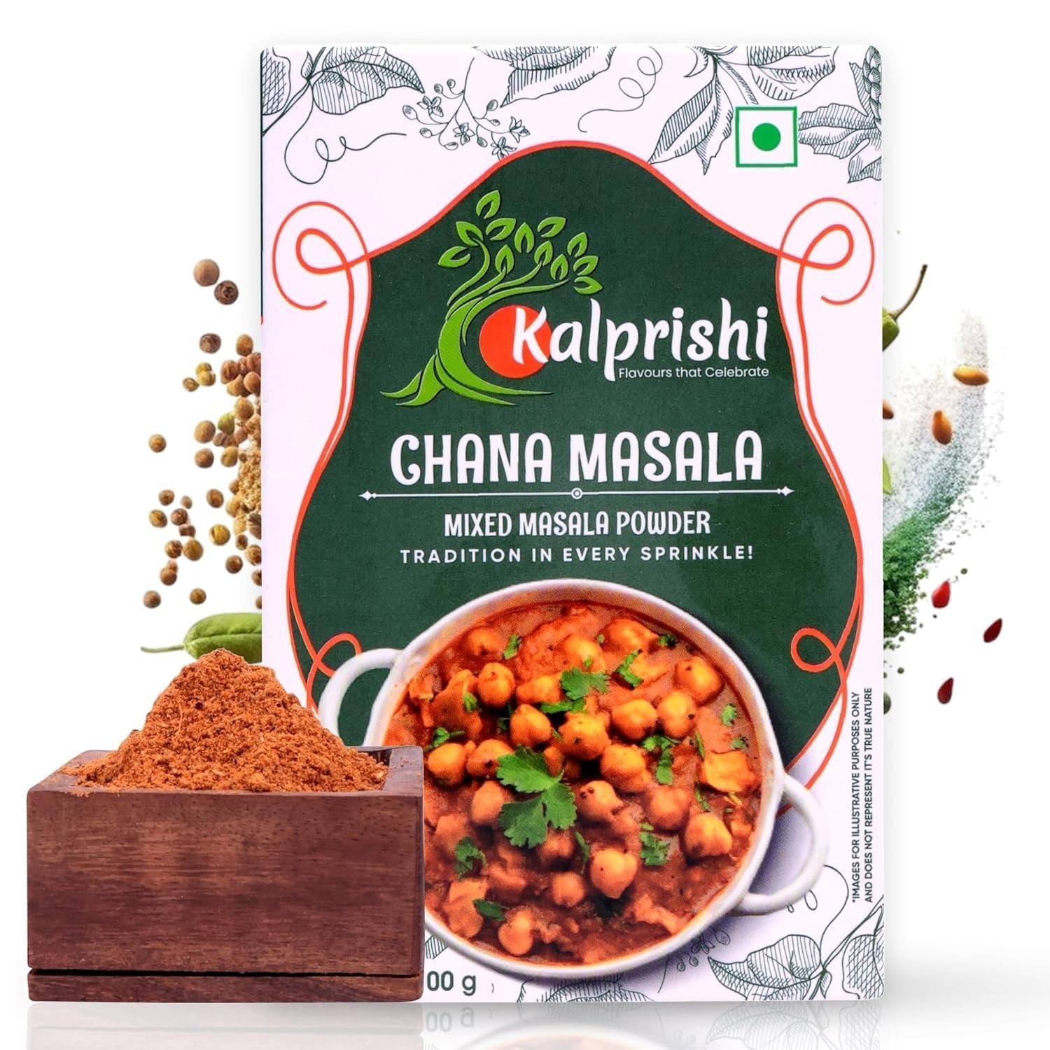 @ KALPRISHI Spicy Flavour Chana / Chole Powder 100g R220