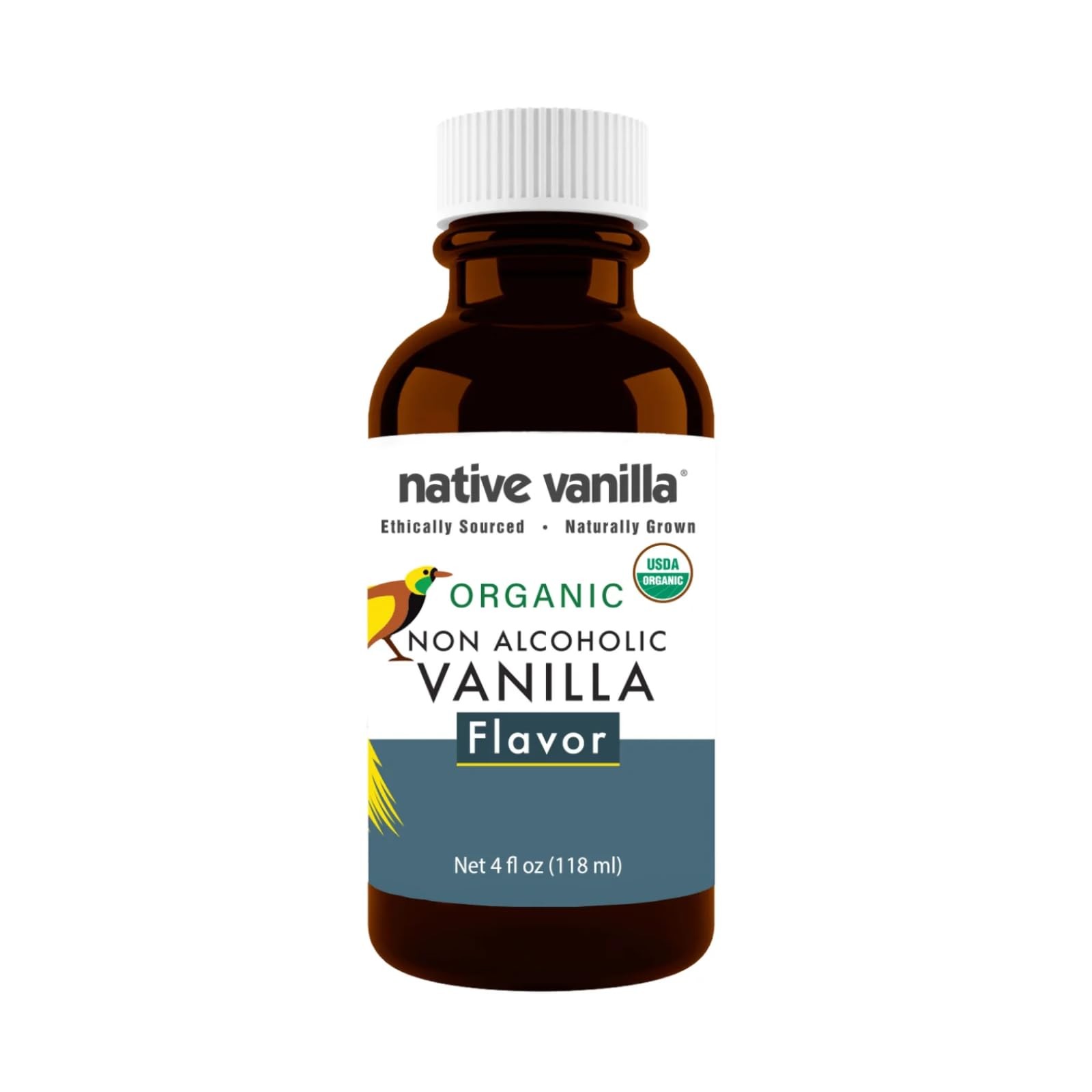 – Organic Vanilla Flavor Non Alcoholic – 4 Fl Oz – Perfect for Cooking and Ba…