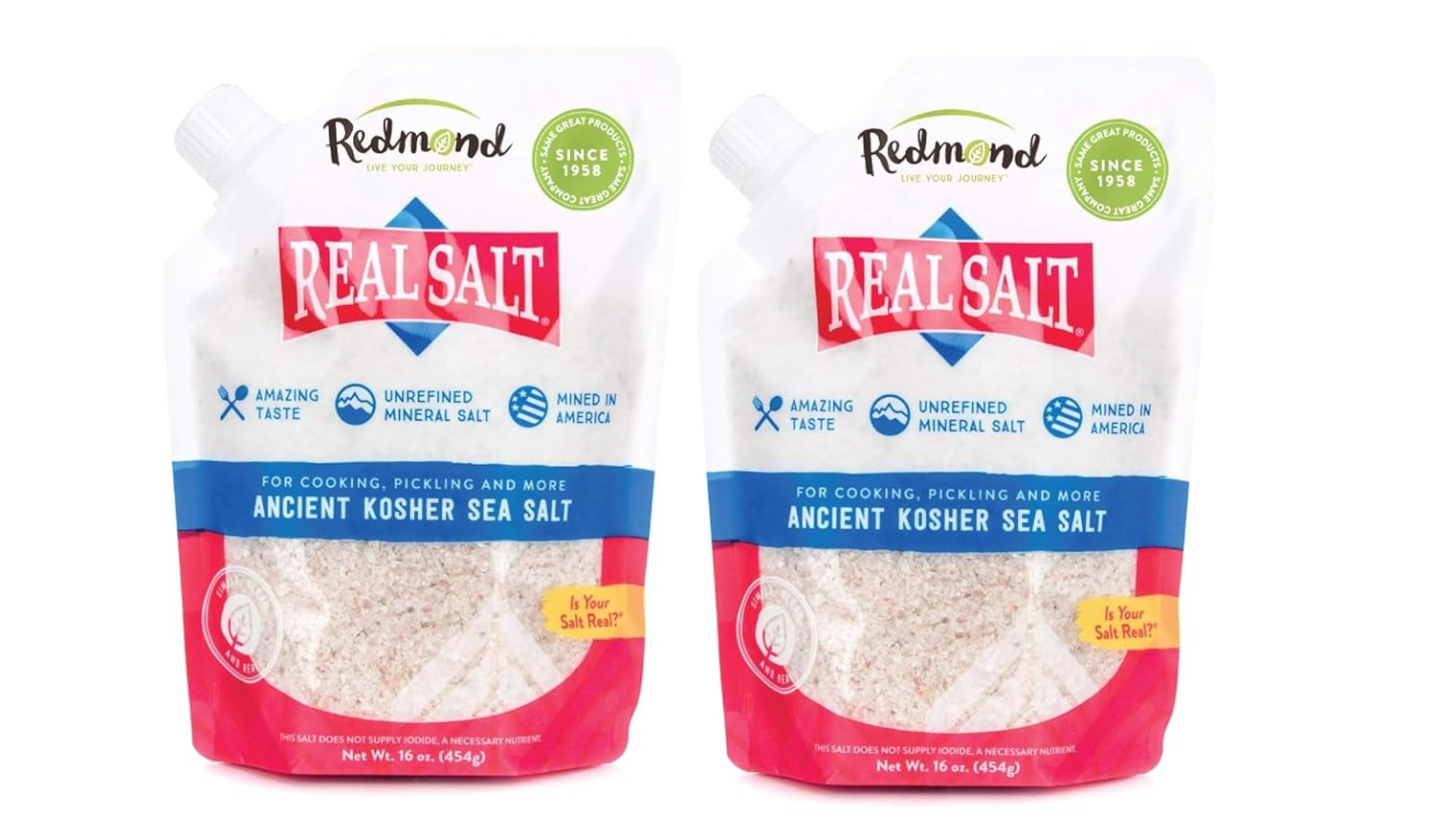 Real Sea Salt – Natural Unrefined Gluten-Free Kosher 16oz Pouch