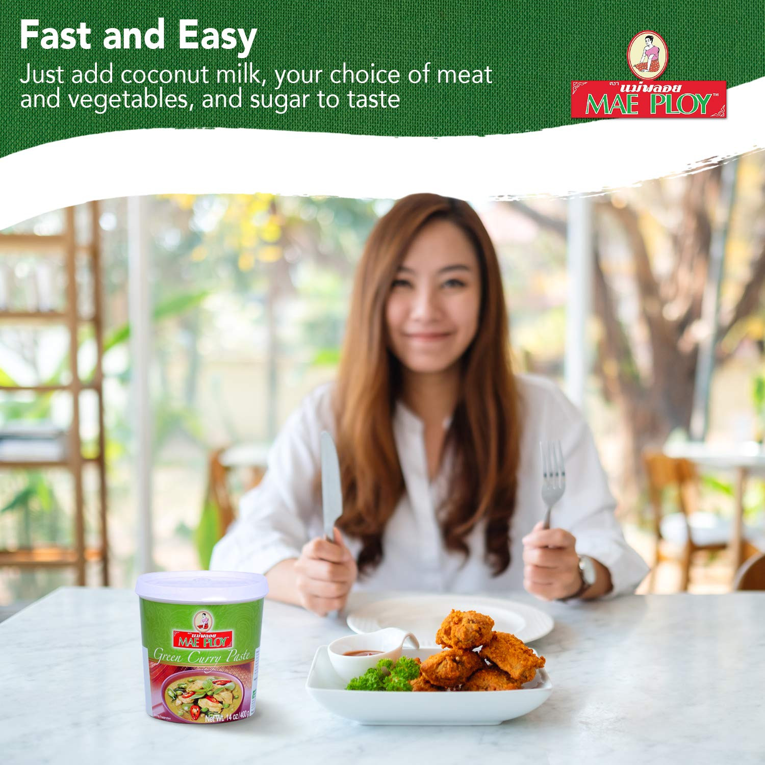 Green Curry Paste, Authentic Thai Green Curry Paste for Thai Curries & Other Dis