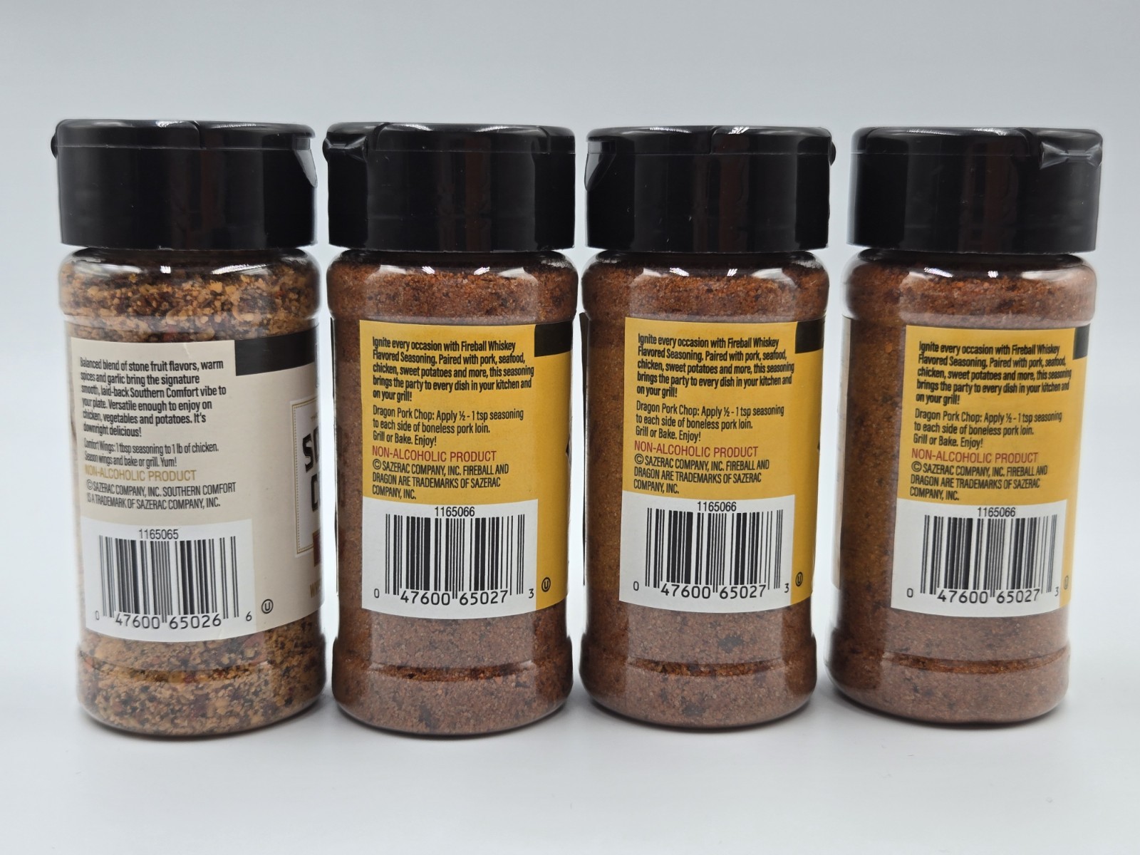 Weber Fireball And Southern Comfort Whiskey BBQ Seasoning 4 Pack