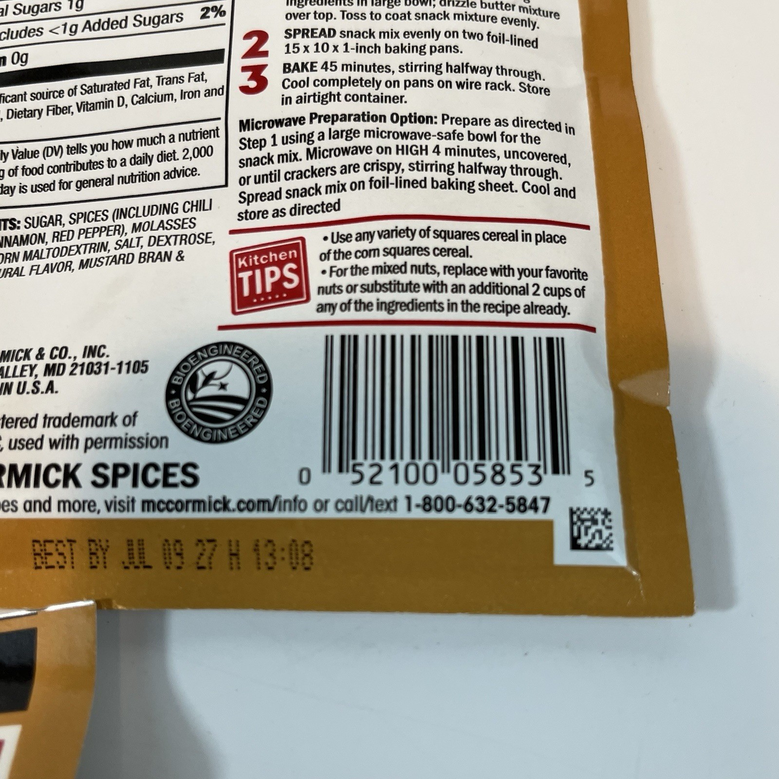 McCormick Sweet & Spicy Holiday Party Seasoning Mix 5 Packs Exp 07/9/2027