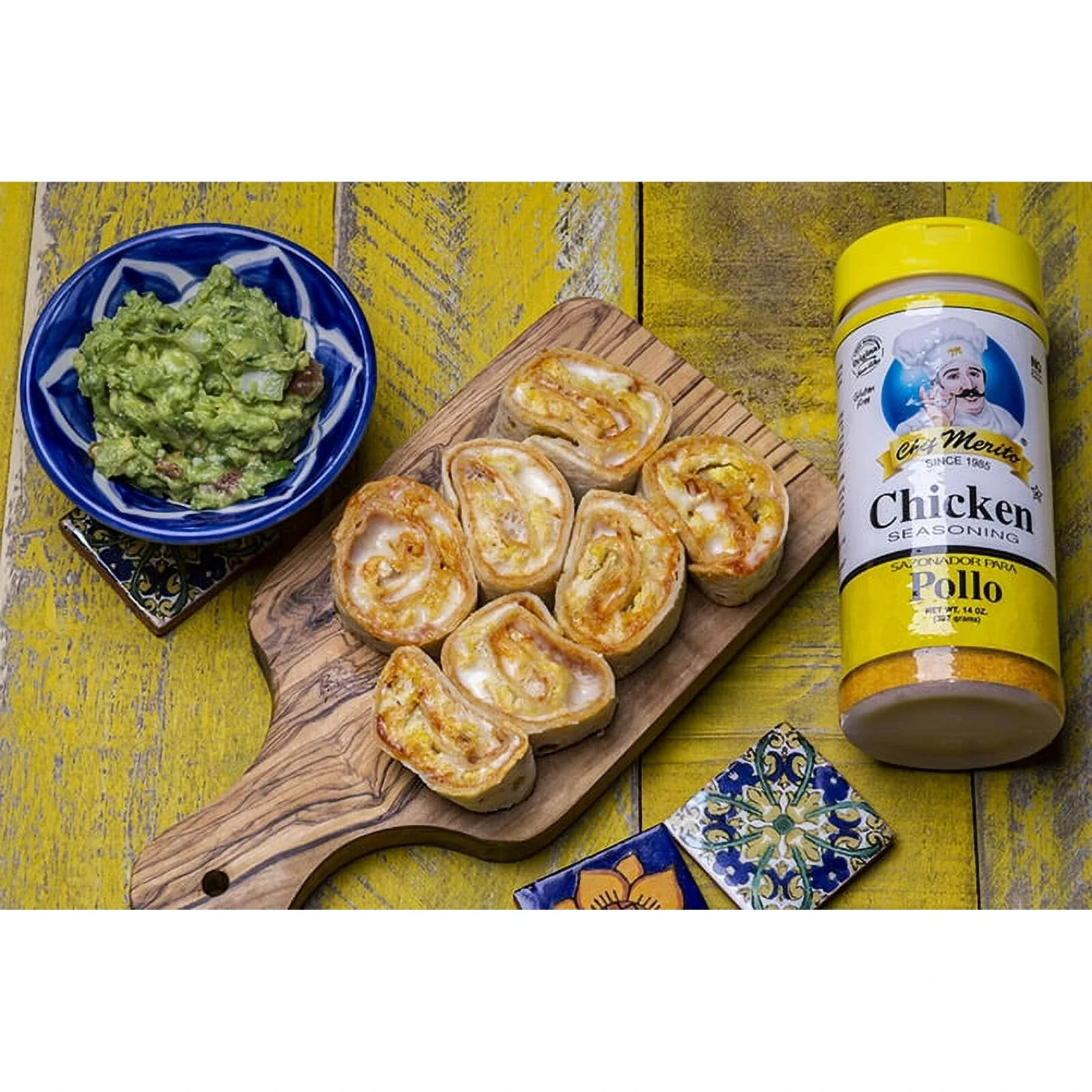 Chef Merito Steak & Chicken Seasoning Combo (4 Pack ) 2 Pack Each Flavor 14 oz