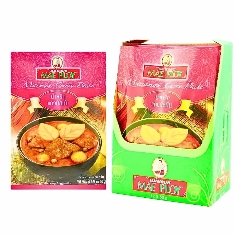 Mae Ploy Massaman Curry Paste 50g x5 Thai Authentic No MSG No Preservative Asian