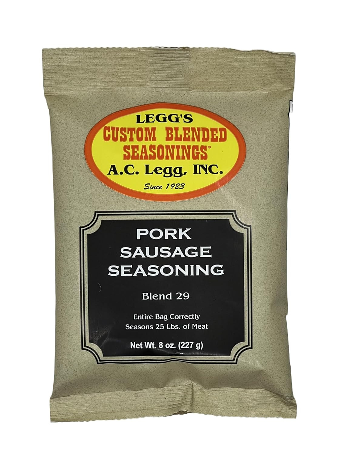 A.C. Legg Old Plantation Seasonings – Blend 29 – Pork Sausage Seasoning – 8oz