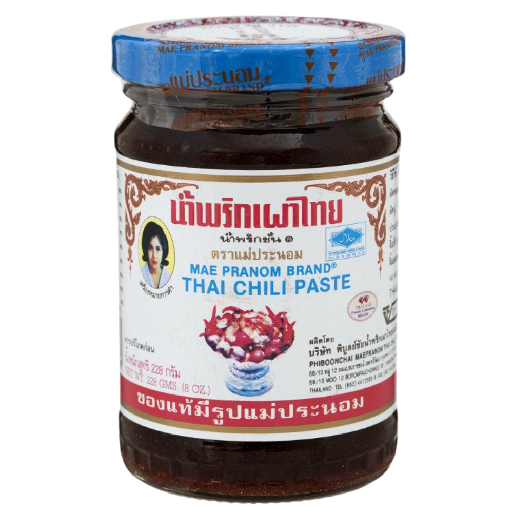 Maepranom Thai Chili Paste Nam Prik Pao 228g 8oz Authentic Thai Cooking Sauce