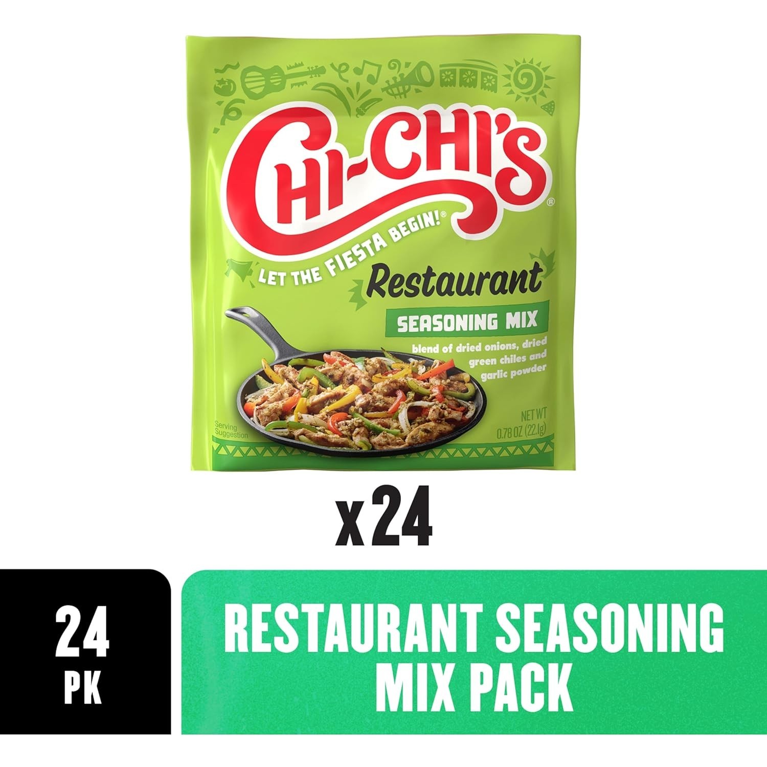 CHI-CHI’S Restaurante Style Seasoning, 24 Pack