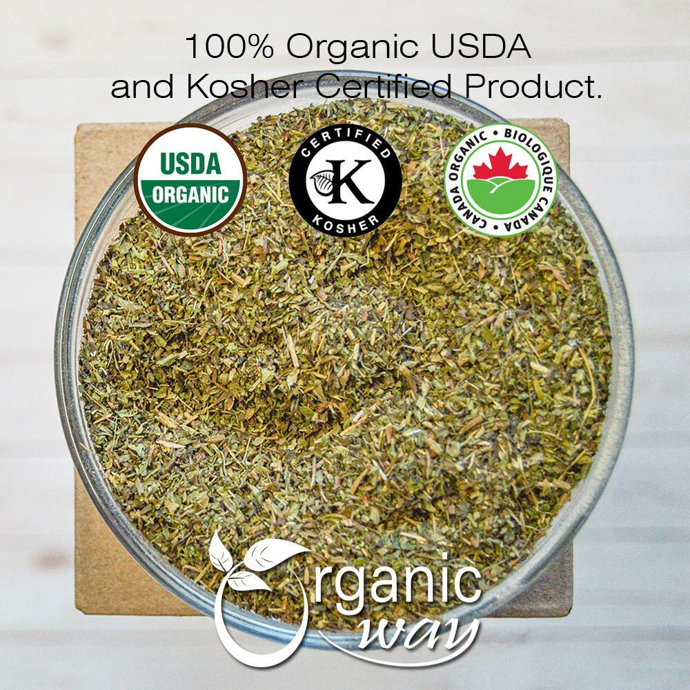 Organic Way Stevia Leaf Cut & Sifted – Organic, Kosher & USDA Certified
