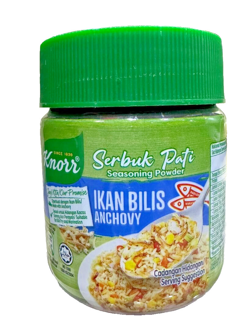 KNORR Anchovies Seasoning Powder / Serbuk Pati Ikan Bilis 120g – 2 Tubs