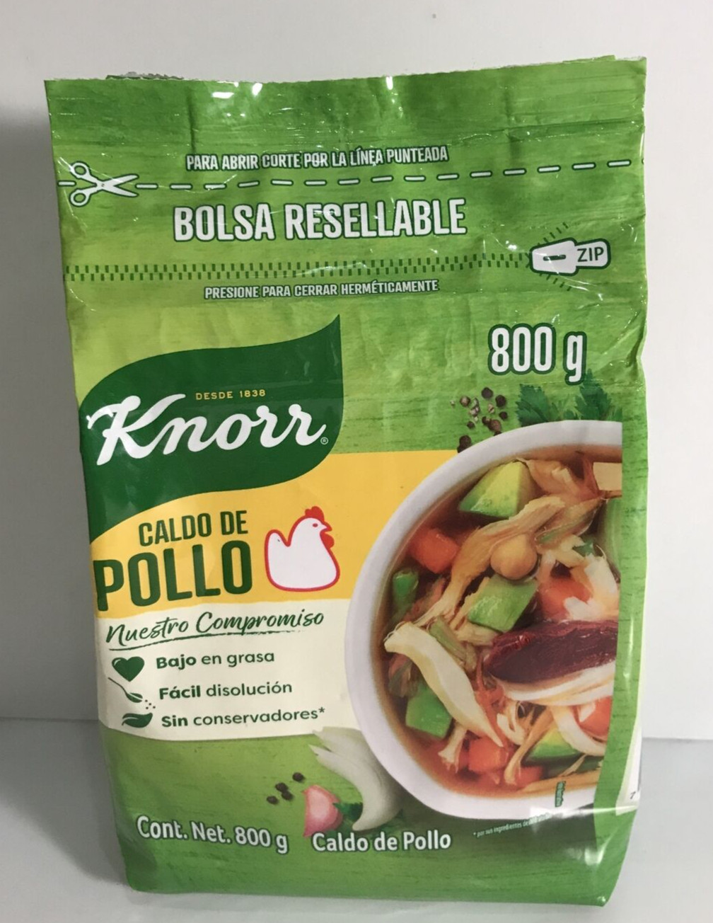 1-Knorr Caldo De Pollo Sazonador 🇲🇽 Chicken Broth Seasoning Powder 800gr/28oz