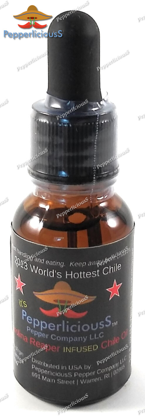 20 DRIED CAROLINA REAPER PEPPER PODS + 1/2 OZ REAPER OIL + 1/2 OZ REAPER FLAKES