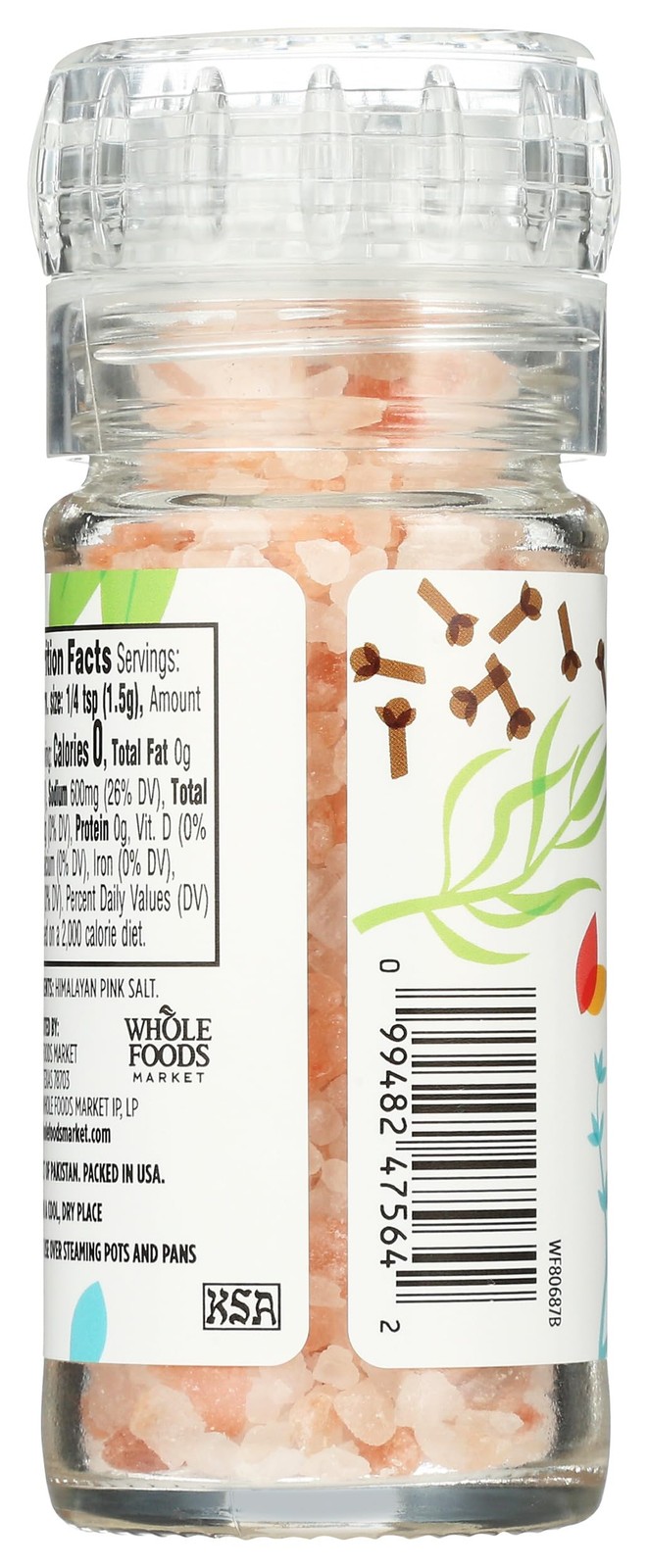 365 By WFM, Himalayan Pink Salt Grinder, 3.38 Ounce – 5 Count
