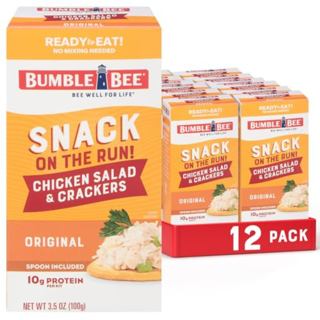 Bumble Bee Snack on the Run Chicken Salad with Crackers Kit 3.5 oz Pack of 12…