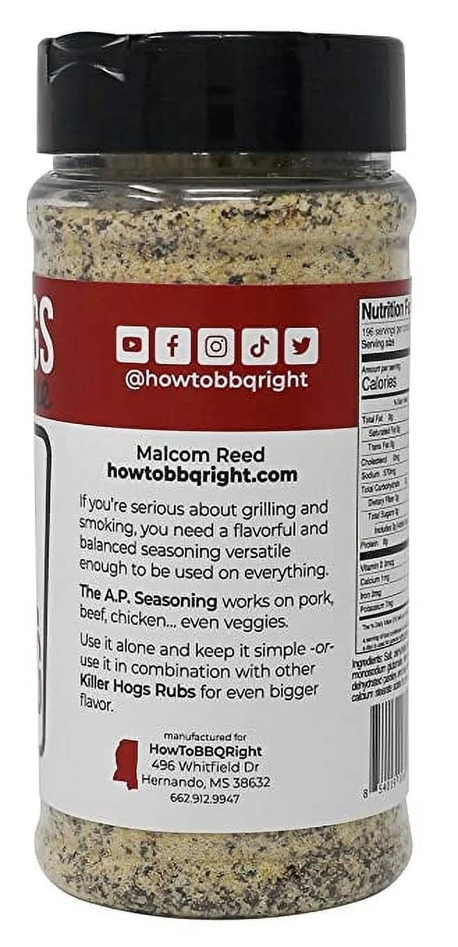 Killer Hogs AP Seasoning 14oz | BBQ All Purpose Spice for Meat