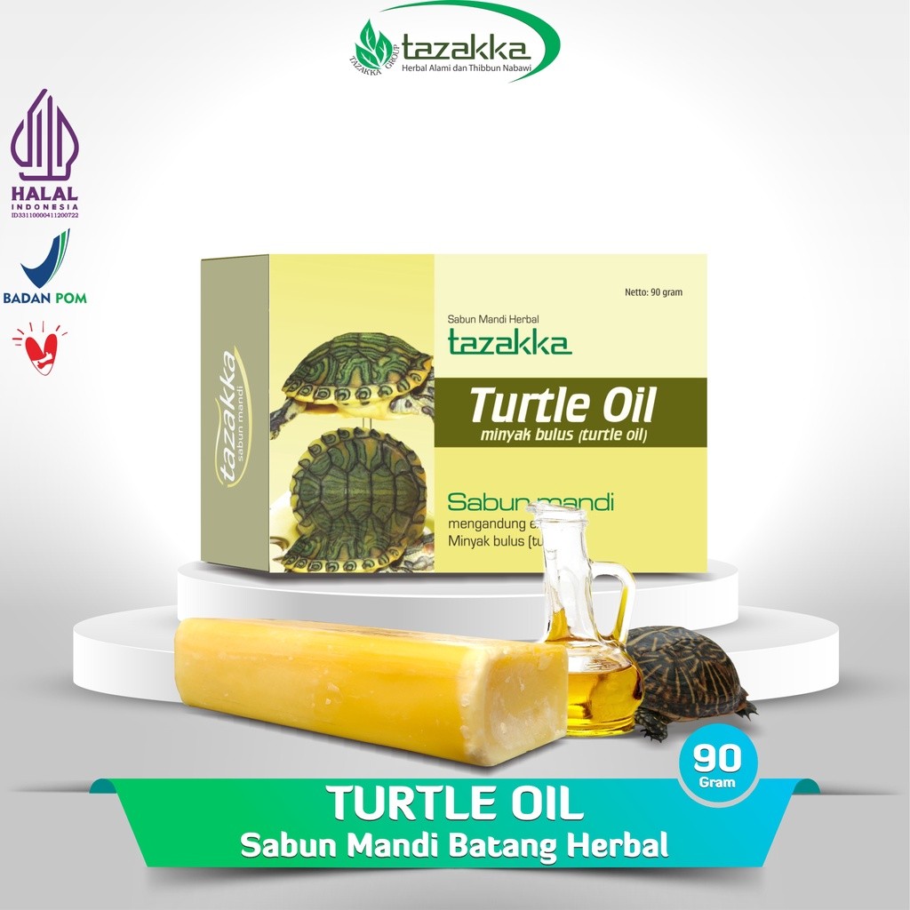 Turtle oil herbal body soap bar 90g gentle cleansing ritual