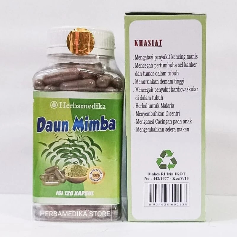 DAUN MIMBA Powder Caps Natural Organic Herb Spices Fresh Pure Hygienic Premium